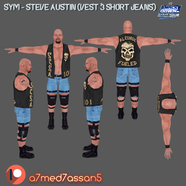 Steve Austin (Vest & Short Jeans) | SYM&nbsp;Mods
