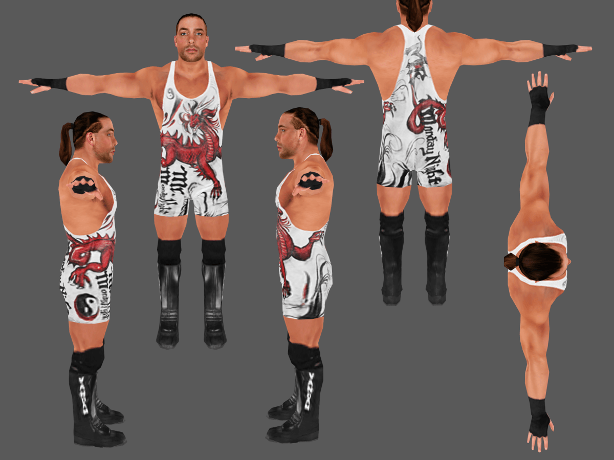 Rob Van Dam (White & Red Dragon Singlet) | HCTP&nbsp;Mods