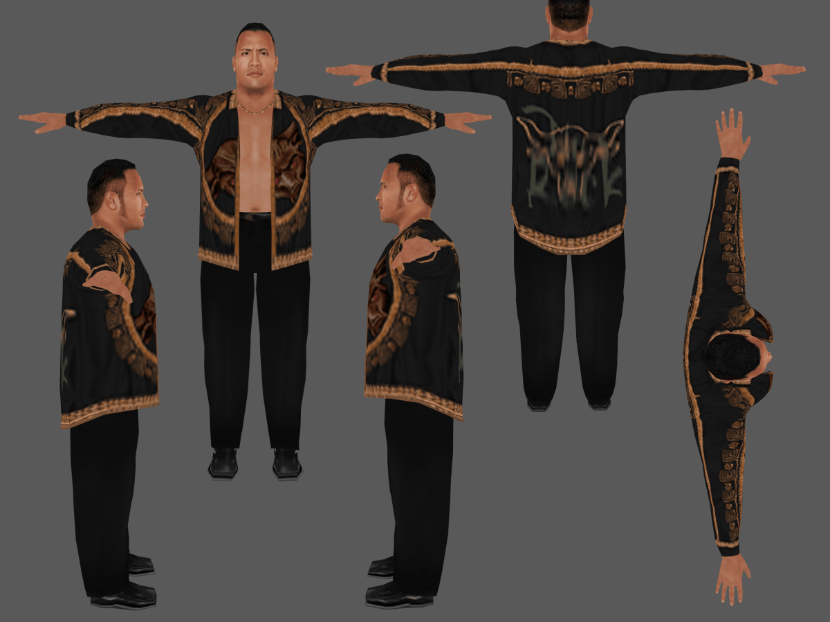 The Rock ($500 Shirt Low Poly Model) | HCTP&nbsp;Mods