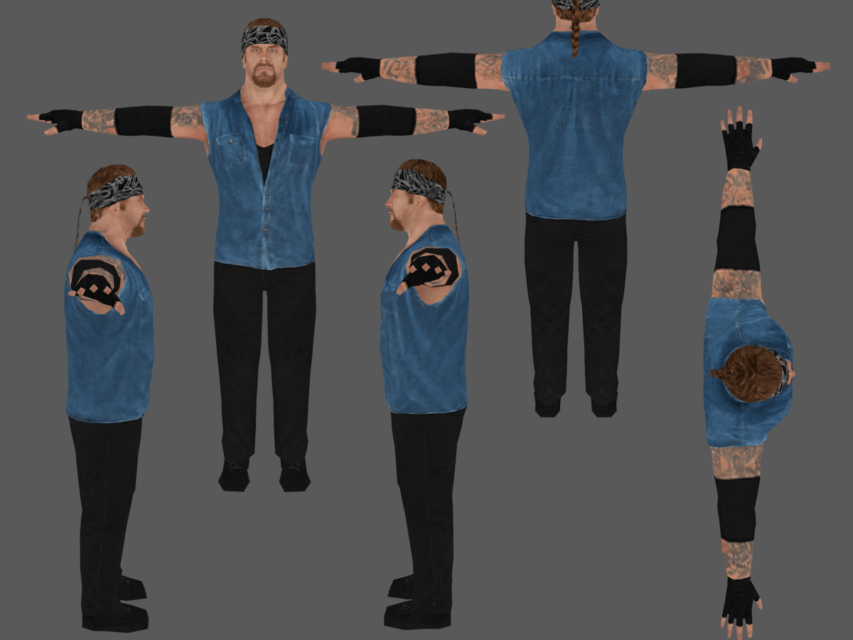 The Undertaker (Blue Vest w/ Ponytail) | HCTP&nbsp;Mods