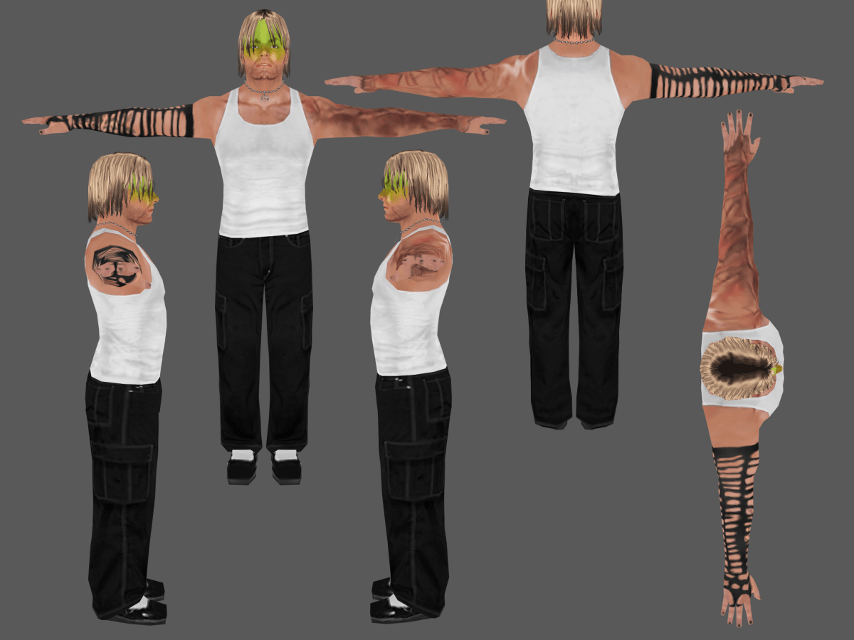 Jeff Hardy (Lime Facepaint) | HCTP&nbsp;Mods