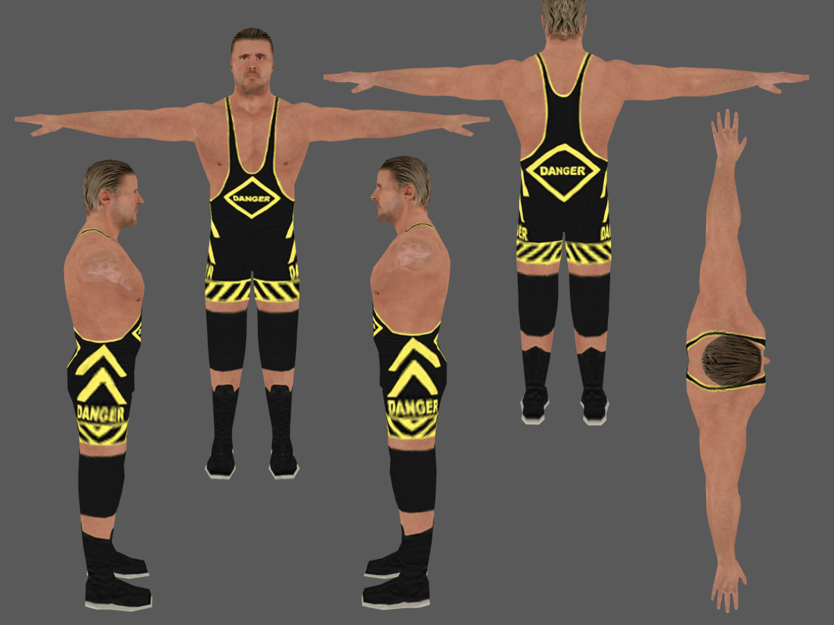 Owen Hart V2 (Danger Singlet) | HCTP&nbsp;Mods